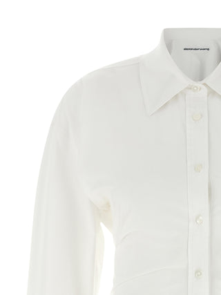 White Cotton Short Dress