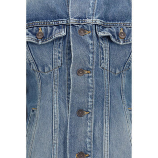 Chaqueta vaquera azul de lana Oves Aries