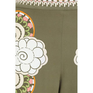 Pantalones casuales de viscosa multicolor