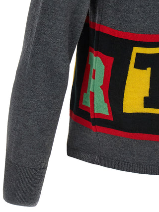 Gray Acetate Cardigan