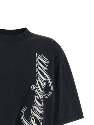 Camiseta de algodón negro