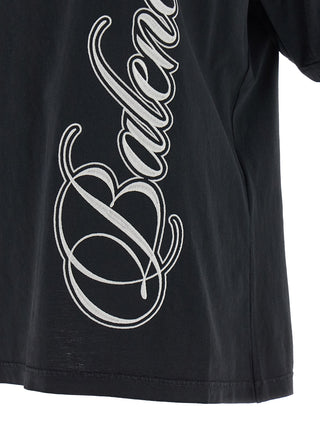 Camiseta de algodón negro