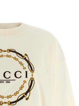 Sudadera blanca de algodón