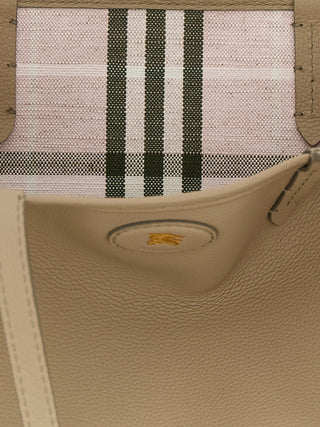 Beige Calfskin Tote Bag