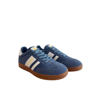 Zapatillas de ante azul para hombre