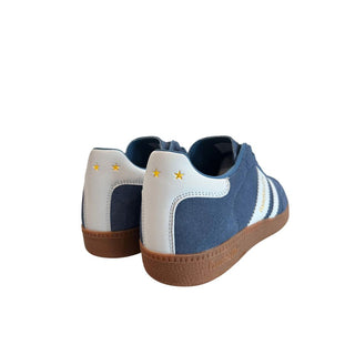 Zapatillas de ante azul para hombre