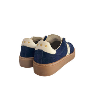 Zapatillas de ante azules para hombre