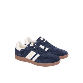 Zapatilla azul de ante para hombre