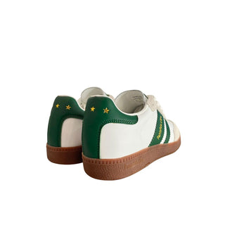 Zapatillas verdes de ante para hombre