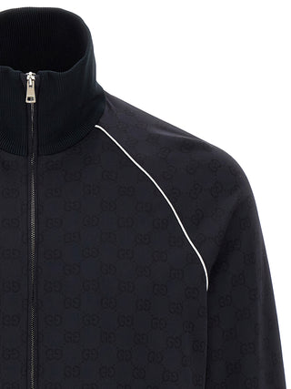 Blue Polyamide Sweatshirt