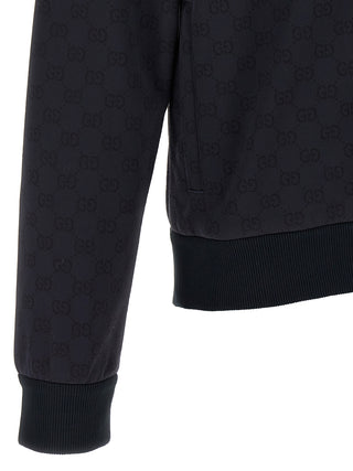 Blue Polyamide Sweatshirt