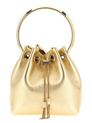 Gold Lamb Leather Handbag