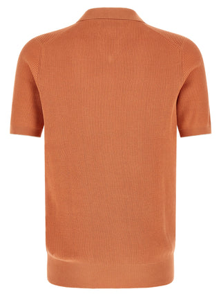 Orange Cotton Polo Shirt