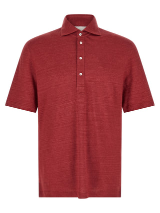 Multicolor Linen Polo Shirt