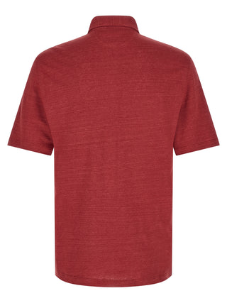 Multicolor Linen Polo Shirt