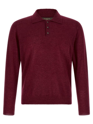 Bordeaux Cashmere Polo Shirt