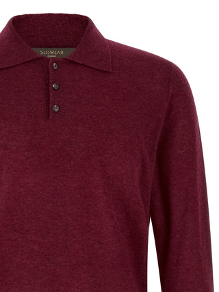 Bordeaux Cashmere Polo Shirt