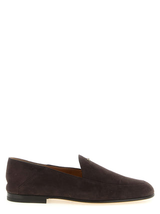 Mocasines slip-on de piel de cabra marrón