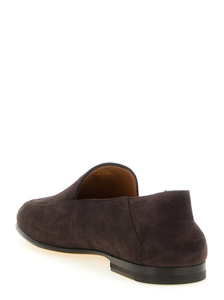 Mocasines slip-on de piel de cabra marrón