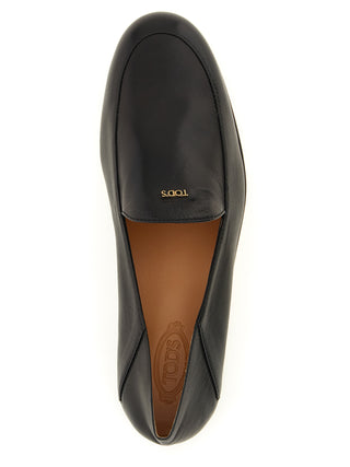 Black Lamb Leather Slip-On Loafers