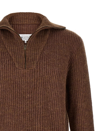 Brown Linen Cardigan