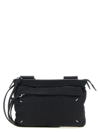 Bolso bandolera negro de poliamida