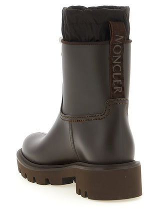 Brown Pvc Ankle Boots