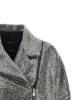 Silver Polyester Bomber
