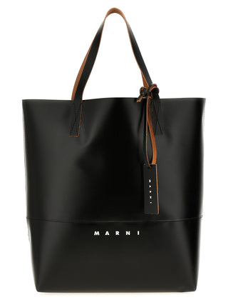 Bolso tote negro de polietileno