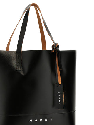 Bolso tote negro de polietileno