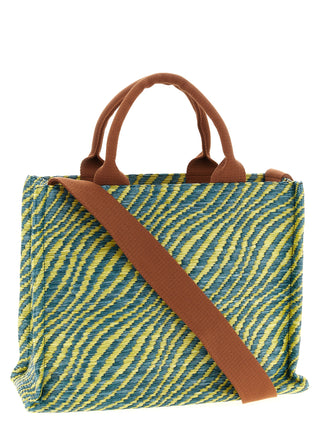 Multicolor Polyamide Handbag