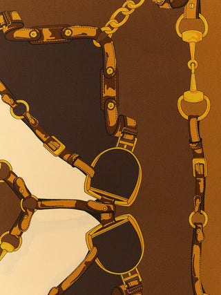 Brown Silk Foulard