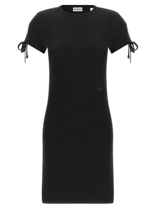 Black Cotton Short Dress