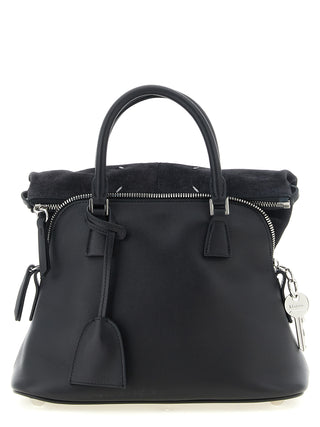 Black Calfskin Shoulder Bag