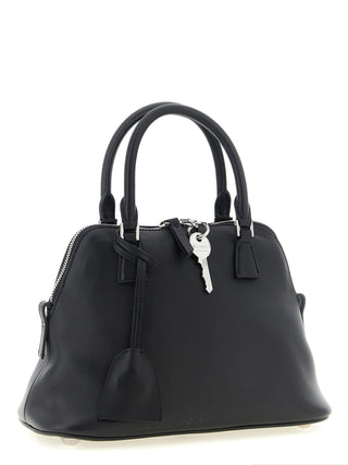Black Calfskin Shoulder Bag