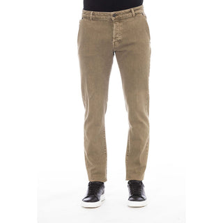 Pantalón de algodón verde para hombre  