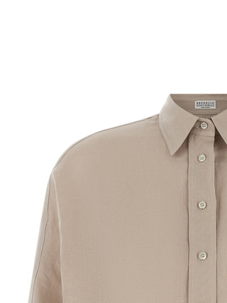 Beige Linen Blouse