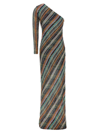Multicolor Viscose Long Dress