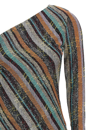 Multicolor Viscose Long Dress