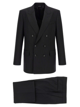 Black Wool Two-Piece Suit