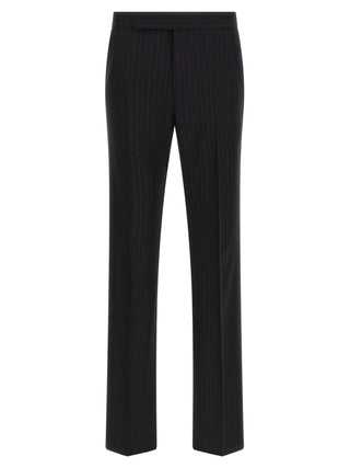 Black Wool Two-Piece Suit