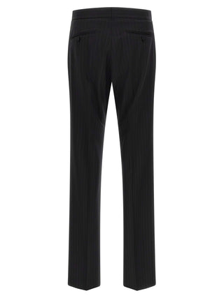 Black Wool Two-Piece Suit