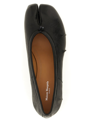 Black Lamb Leather Mid Heel Pumps