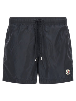 Blue Polyamide Cargo Shorts