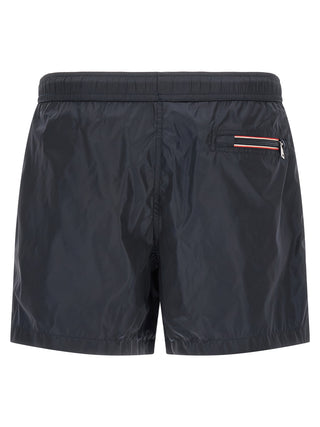 Blue Polyamide Cargo Shorts