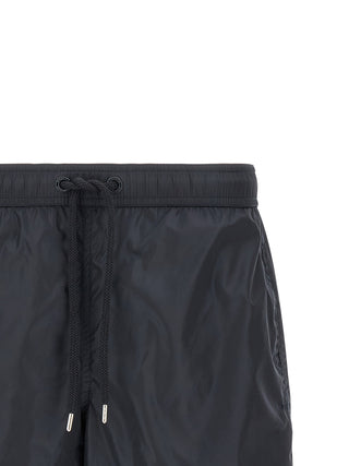 Blue Polyamide Cargo Shorts