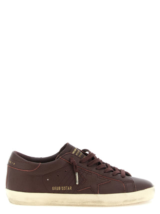 Bordeaux Cowhide Low Top Sneakers