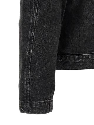 Black Cotton Denim Jacket