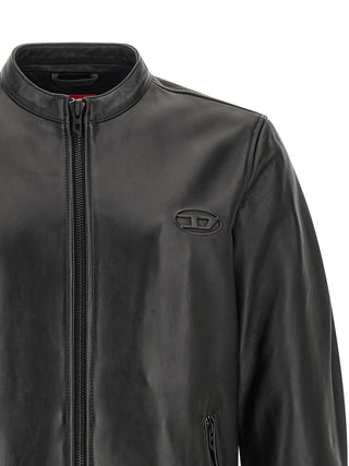 Black Lamb Leather Leather Jacket