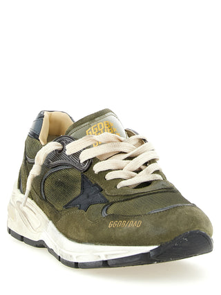 Bicolor Leather Athletic Sneakers